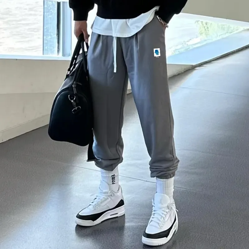 BKCXZICE Straight Fit Elastic Cuff Sports Pants Unisex-9