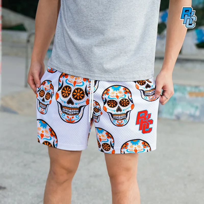 BKCXZICE Sports Shorts Unisex White-2