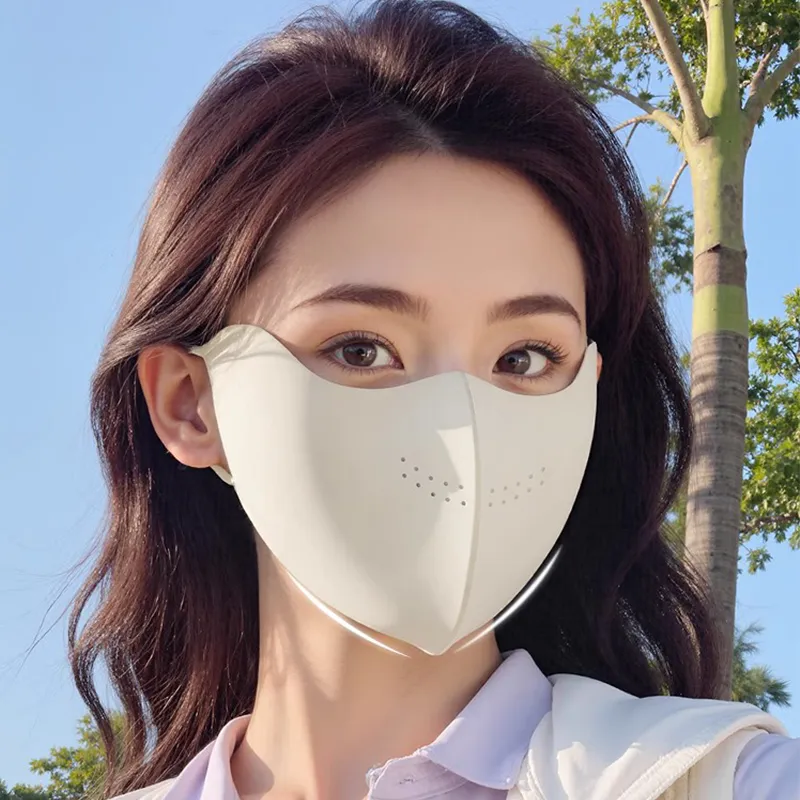 BKCXZICE Polyester Elastane Blend Sun Protection Face Mask Unisex-5