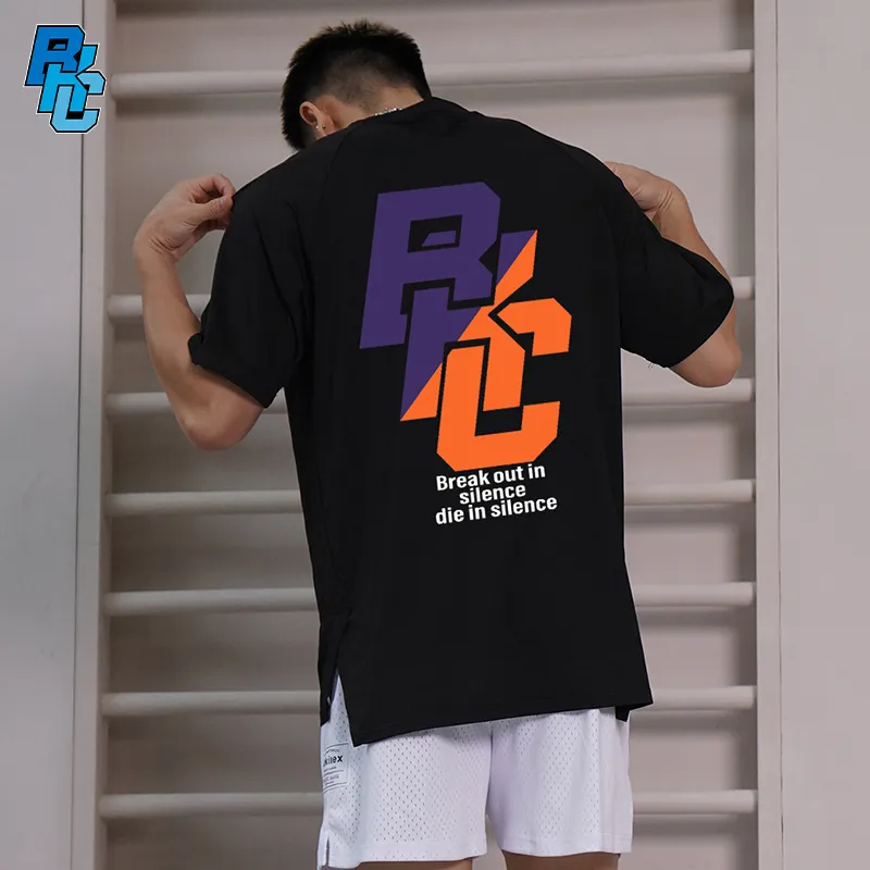 BKCXZICE Sports T Shirt Gradient Color Scheme Running Fitness Crew Neck Basketball Jerseys Unisex-43