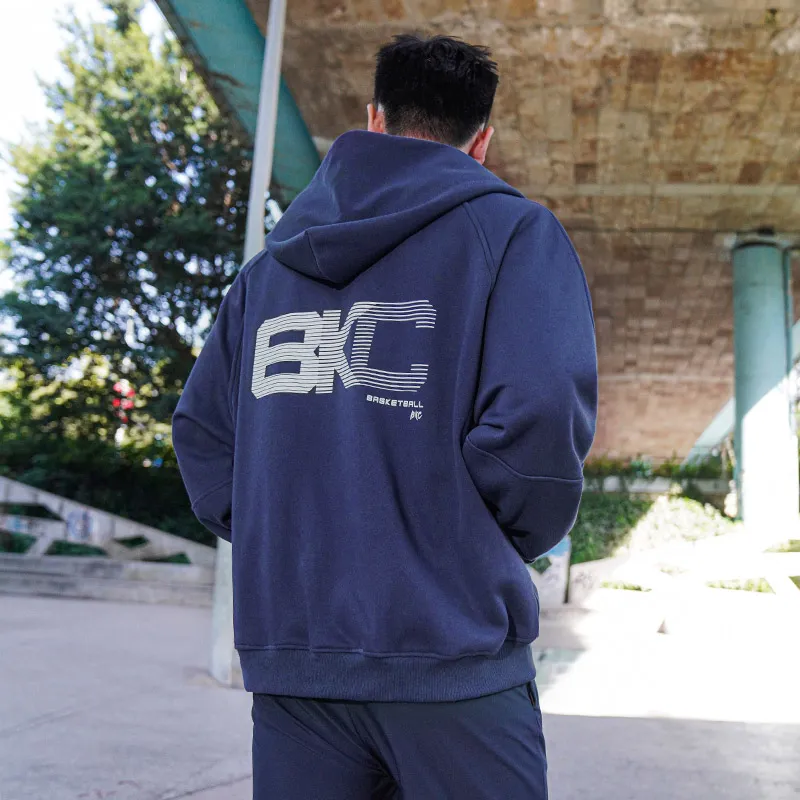 BKCXZICE Basketball Hooded Windproof Warm Training Sweatshirt Unisex-3