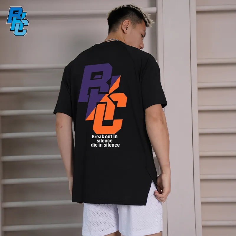 BKCXZICE Sports T Shirt Gradient Color Scheme Running Fitness Crew Neck Basketball Jerseys Unisex-45