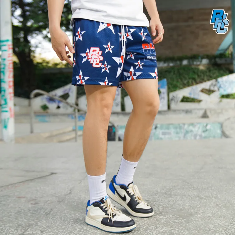 BKCXZICE Basketball Shorts Unisex Blue-5