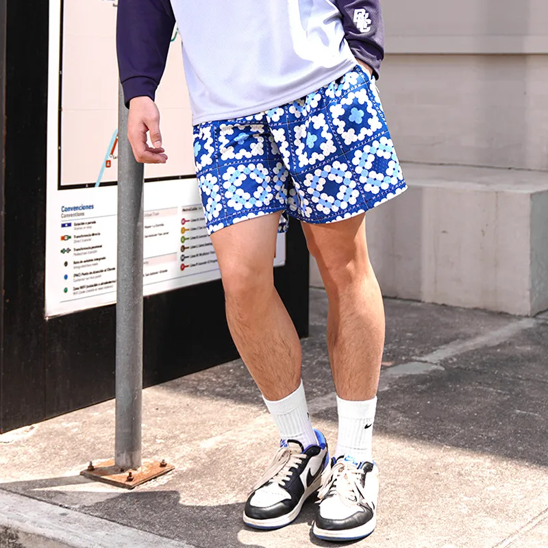 BKCXZICE Basketball Shorts Unisex Blue-1
