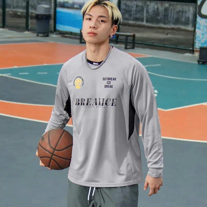 BKCXZICE Sports T Shirt Long Sleeved Men's-16