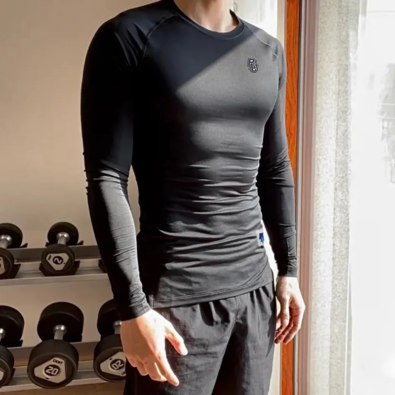 BKCXZICE Training Top Running Fitness Quick Dry Solid Color Versatile Breathable Tight Fit T Shirt Men's White-4