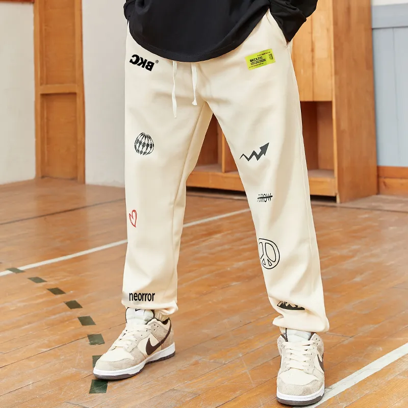 BKCXZICE Athletic Trousers Unisex Khaki-5
