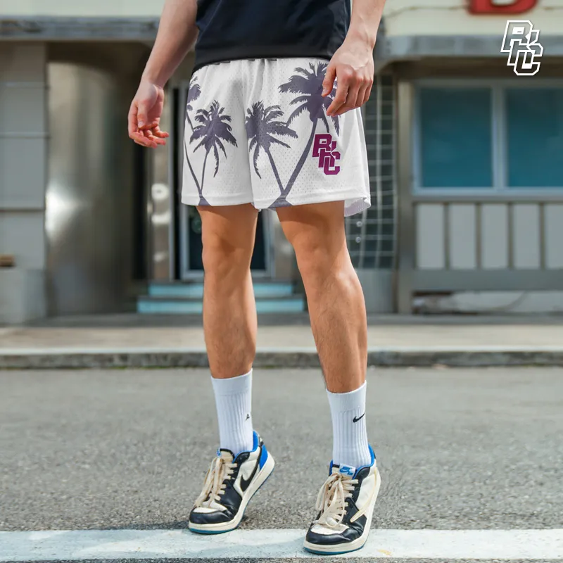 BKCXZICE Loose Fit Breathable American Basketball Shorts Unisex White-2