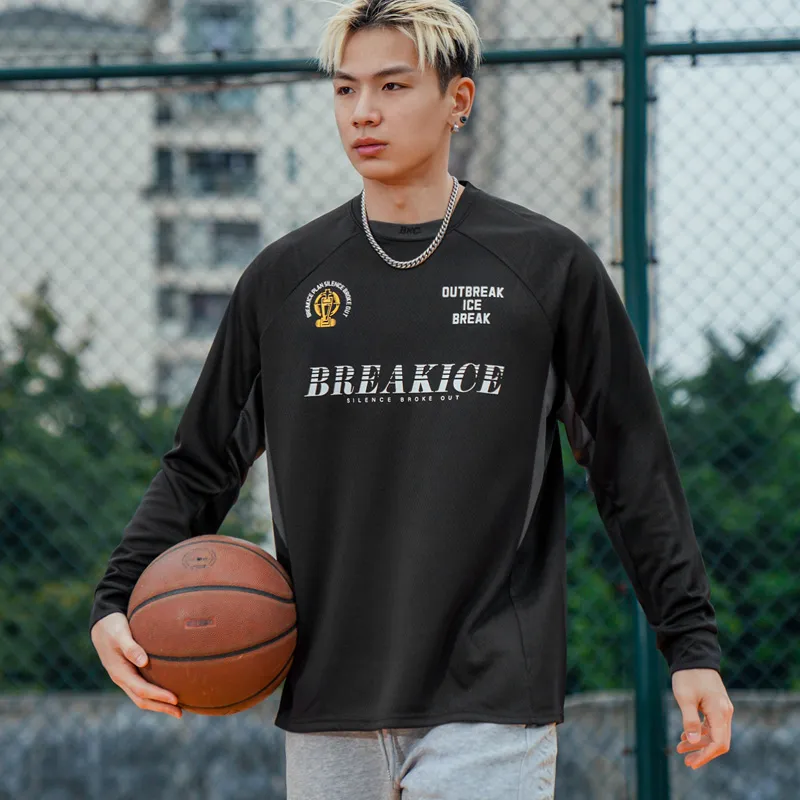 BKCXZICE Sports T Shirt Long Sleeved Men's-8