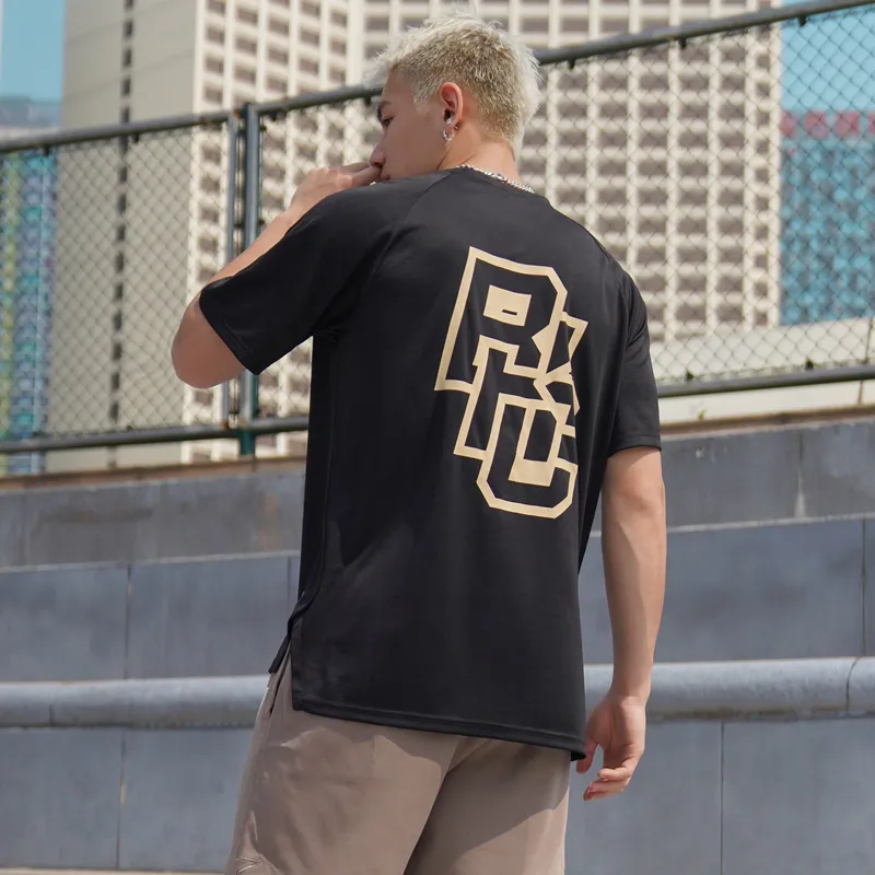 BKCXZICE Raglan Sleeve Basketball Training T Shirt Men's-2