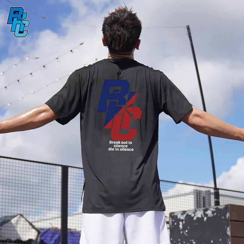 BKCXZICE Sports T Shirt Gradient Color Scheme Running Fitness Crew Neck Basketball Jerseys Unisex-54
