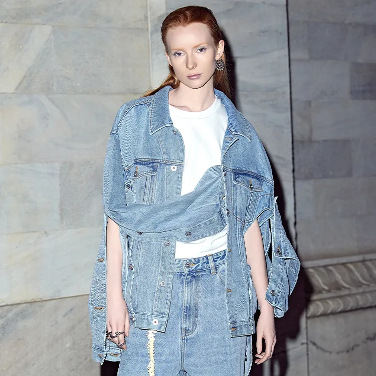 Daisy Fellowes Denim Jacket Unisex Denim Blue-2