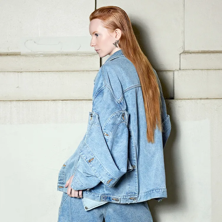 Daisy Fellowes Denim Jacket Unisex Denim Blue-3