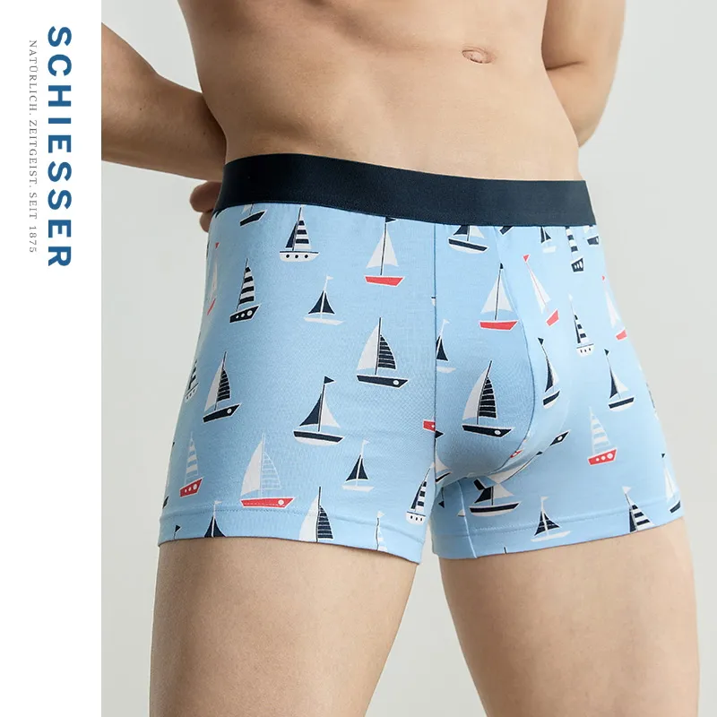 Shuya Underpants Men's 1 Pack Light Blue-2