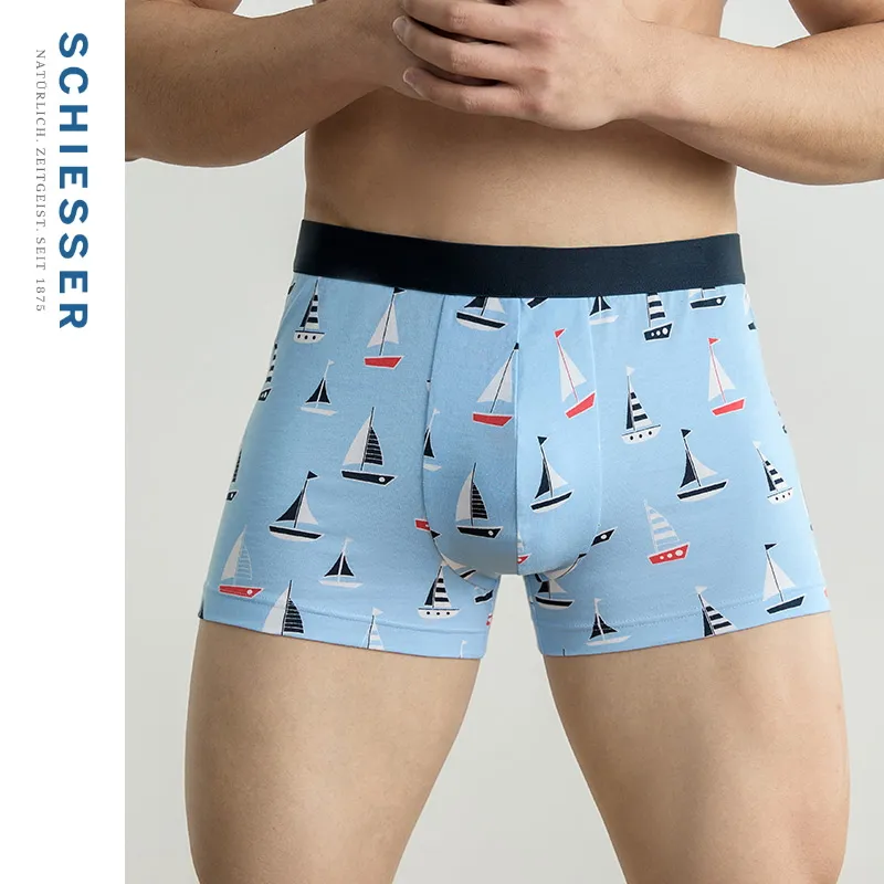 Shuya Underpants Men's 1 Pack Light Blue-3