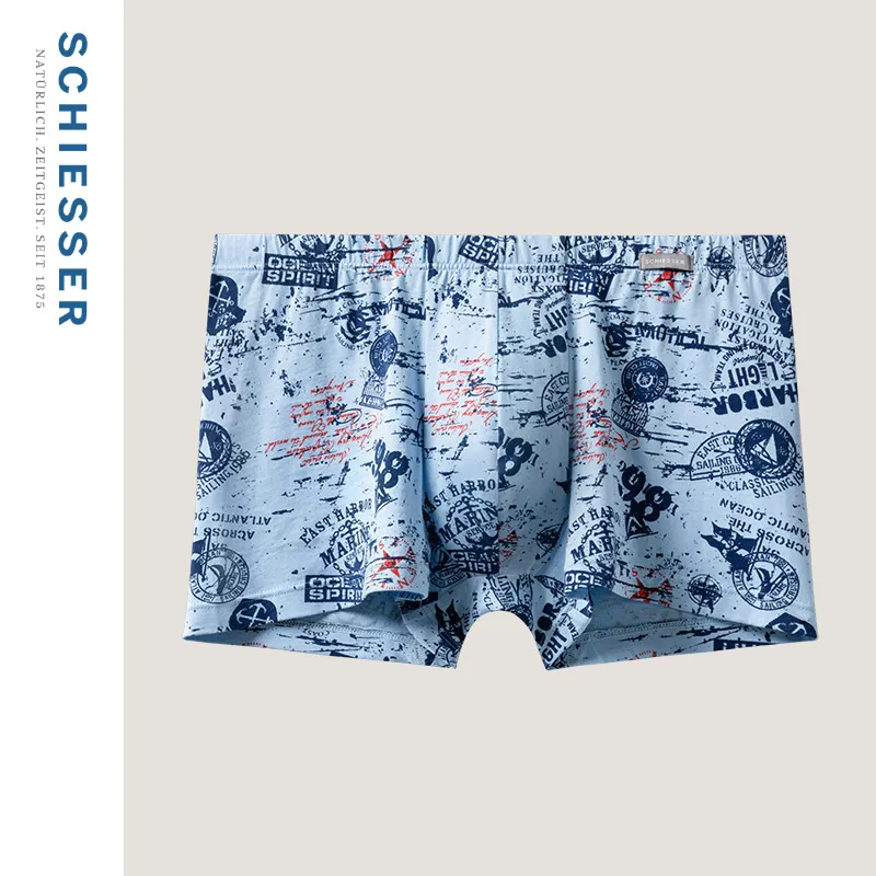 Shuya Underpants Men's 1 Pack Medium Blue-1