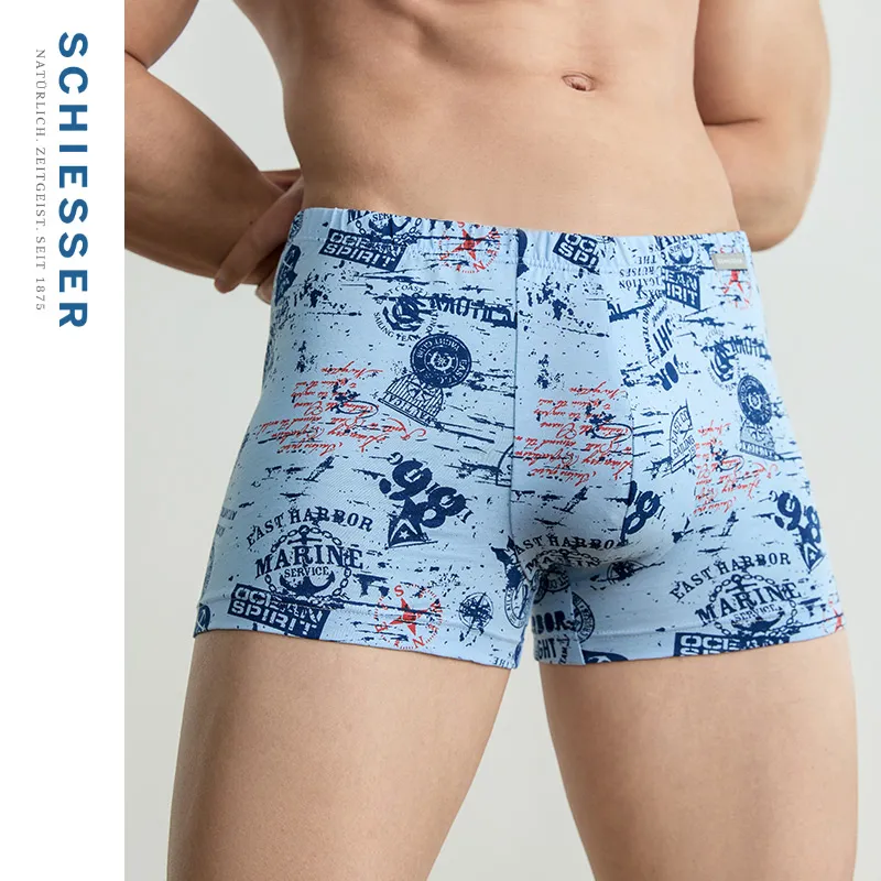 Shuya Underpants Men's 1 Pack Medium Blue-2