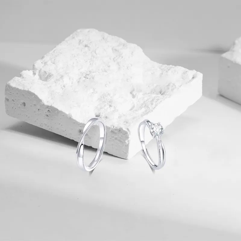 KUMET Sterling Silver Rings Unisex-3