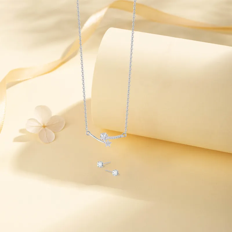 KUMET Sterling Silver Necklaces Women's Same For Couples-3