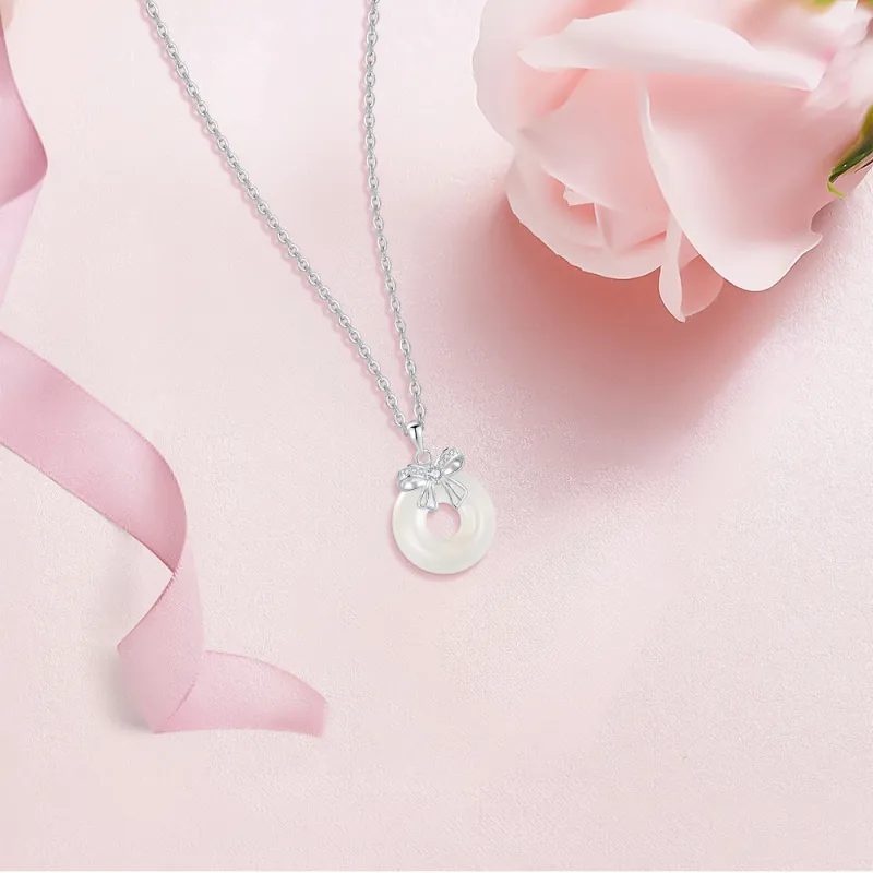 KUMET Chalcedony Necklaces Women's-4