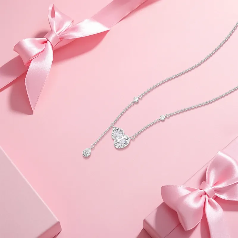 KUMET Sterling Silver Necklaces Women's-2