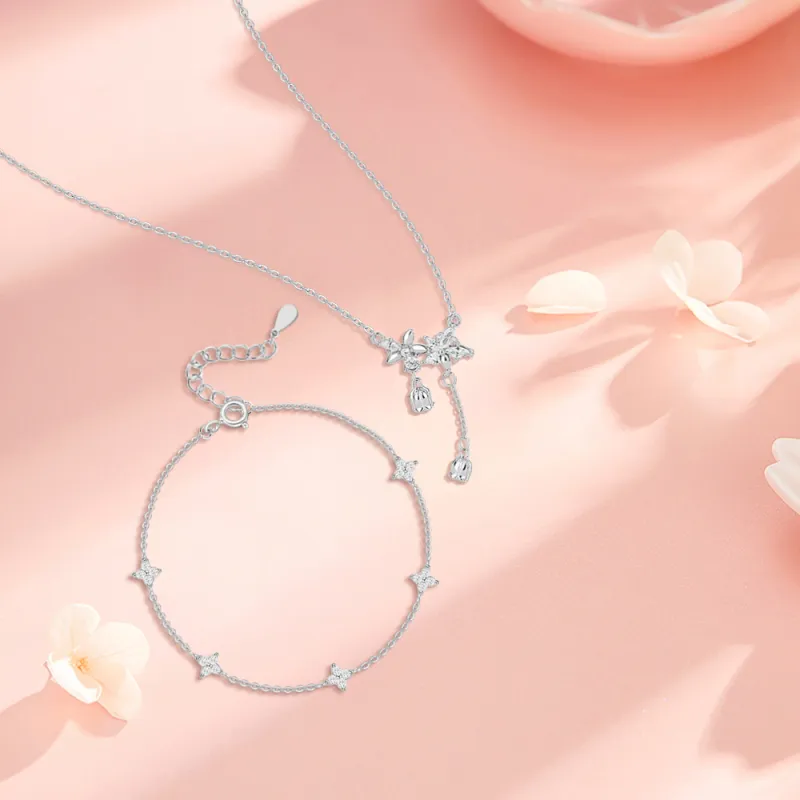 KUMET Sterling Silver Necklaces Women's-6