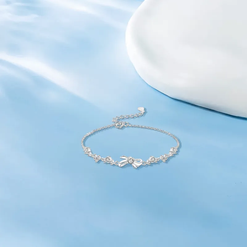 KUMET Sterling Silver Bracelets Women's Couple's Birthday Gift-5
