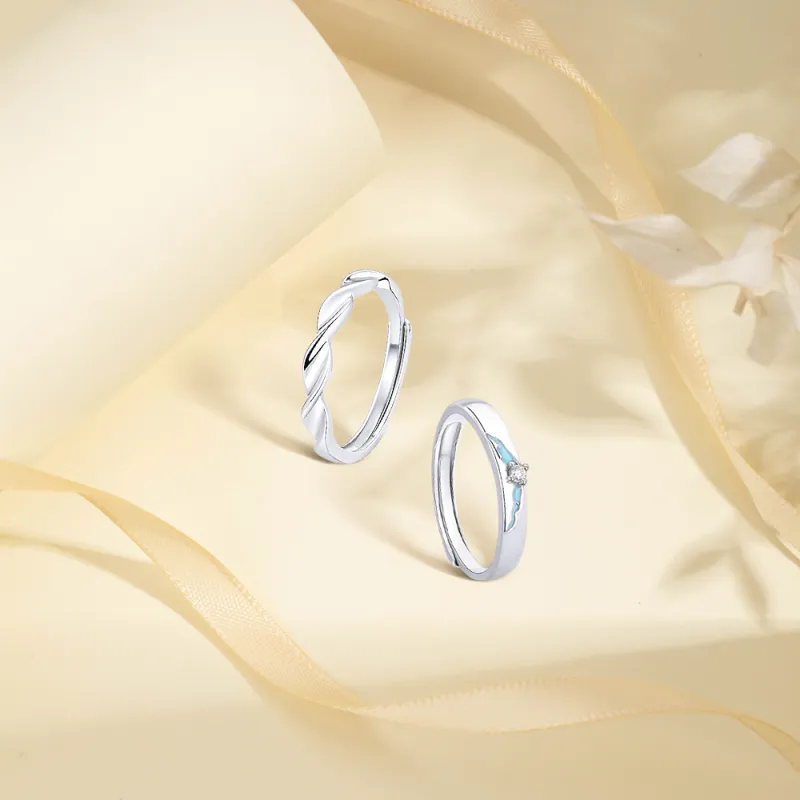 KUMET Sterling Silver Rings Unisex-2
