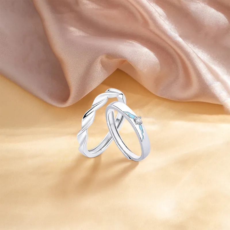 KUMET Sterling Silver Rings Unisex-4