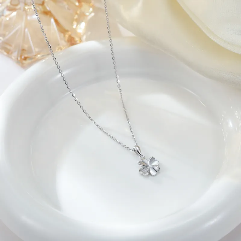 Silver Trim Sterling Silver Necklaces Women's-4