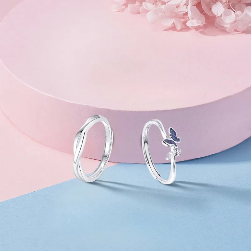 KUMET Sterling Silver Rings Unisex-3