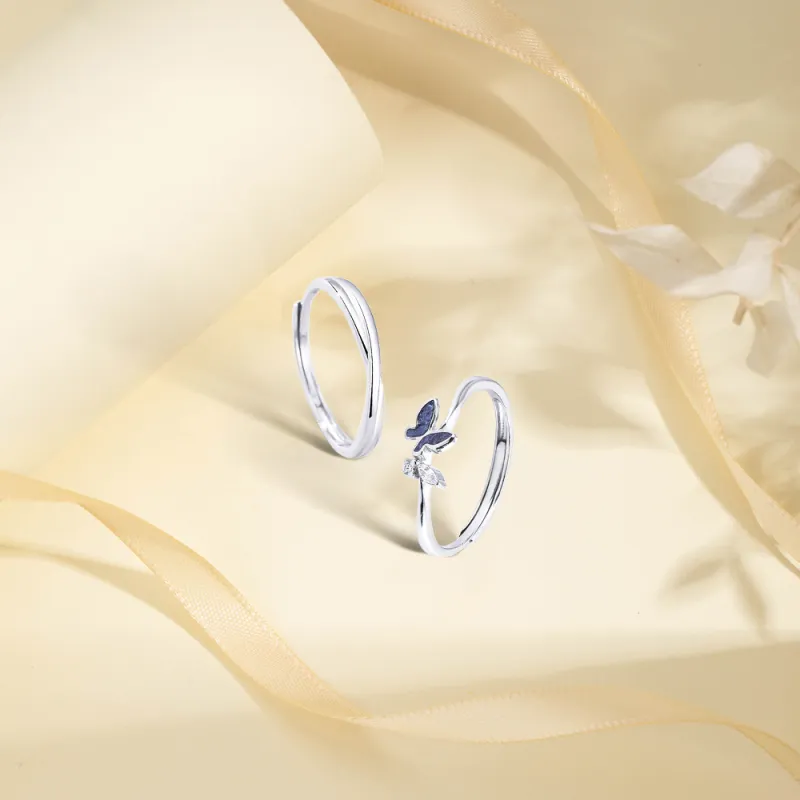 KUMET Sterling Silver Rings Unisex-3