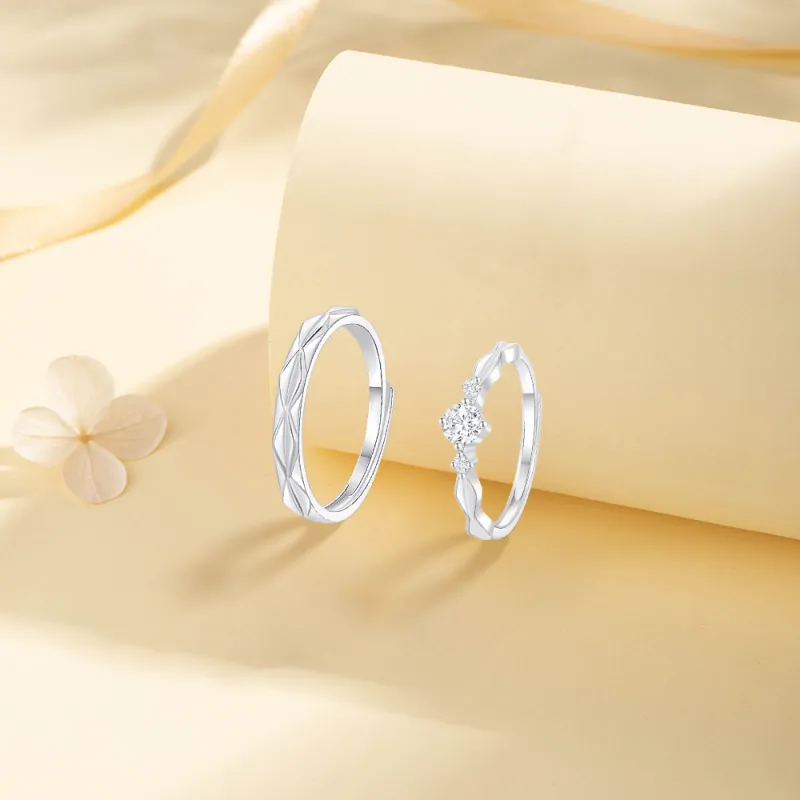 KUMET Sterling Silver Rings Unisex-3