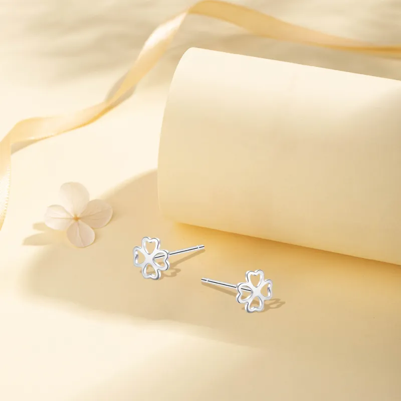 KUMET Sterling Silver Stud Earrings Women's-5