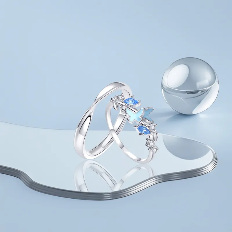 KUMET Sterling Silver Rings Unisex-4
