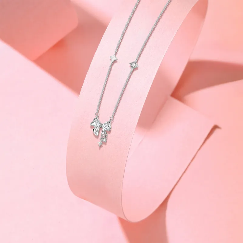 KUMET Zircon Necklaces Women's Same For Couples-3