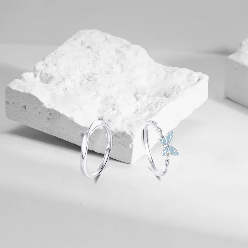 KUMET Sterling Silver Rings Unisex-3