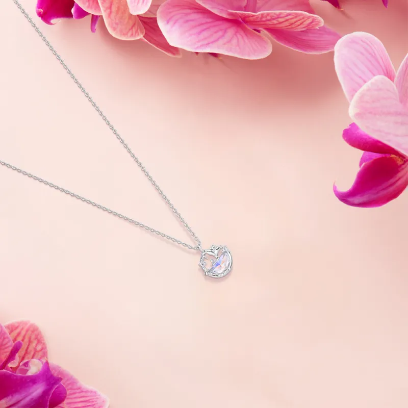 KUMET Sterling Silver Necklaces Women's Couple Birthday Gift For Anniversary-2