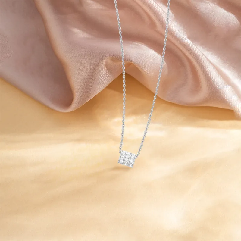 KUMET Zircon Necklaces Women's Couple Anniversary Gift-3