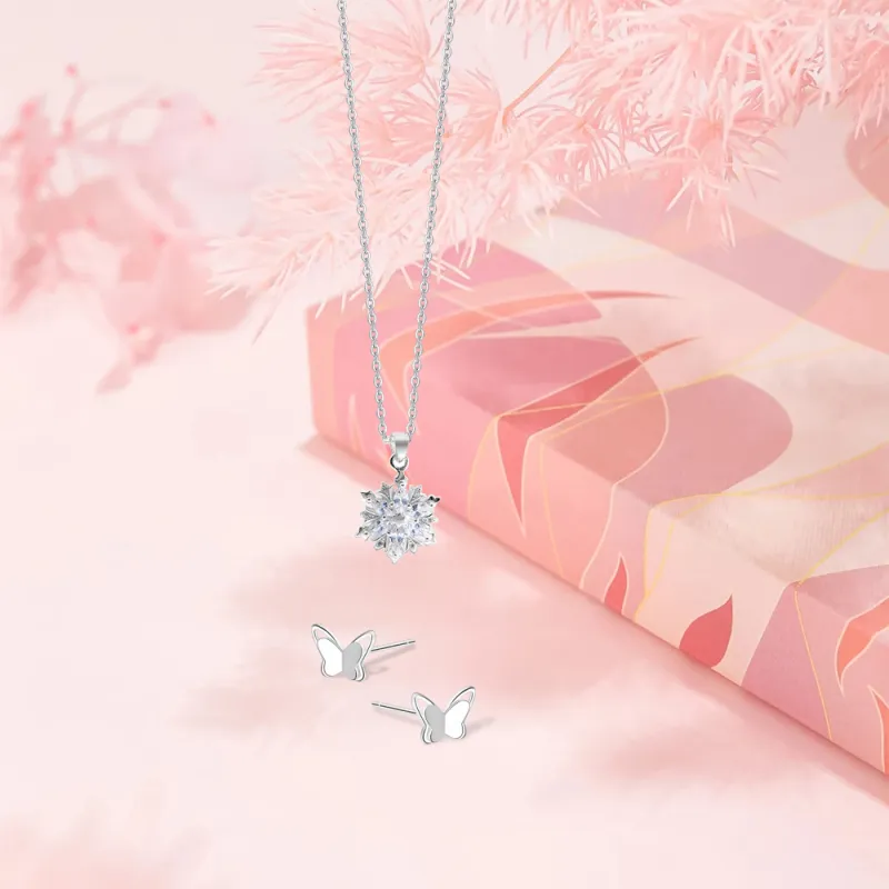 KUMET Sterling Silver Necklaces Women's Couple's Birthday Anniversary Box-3