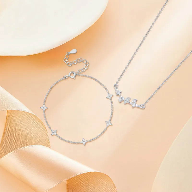 KUMET Sterling Silver Necklaces Women's-6