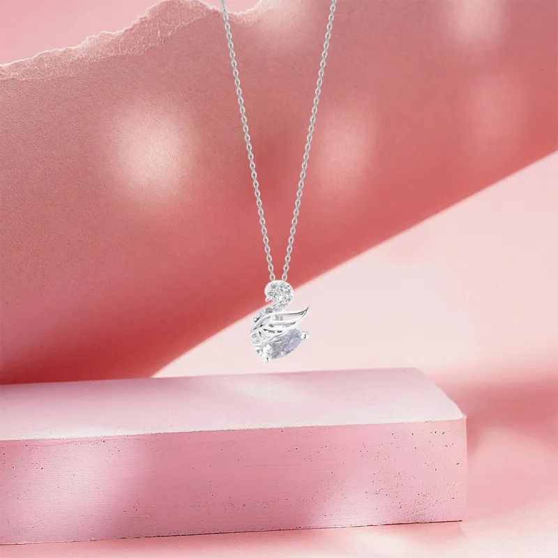 KUMET Sterling Silver Necklaces Women's-3