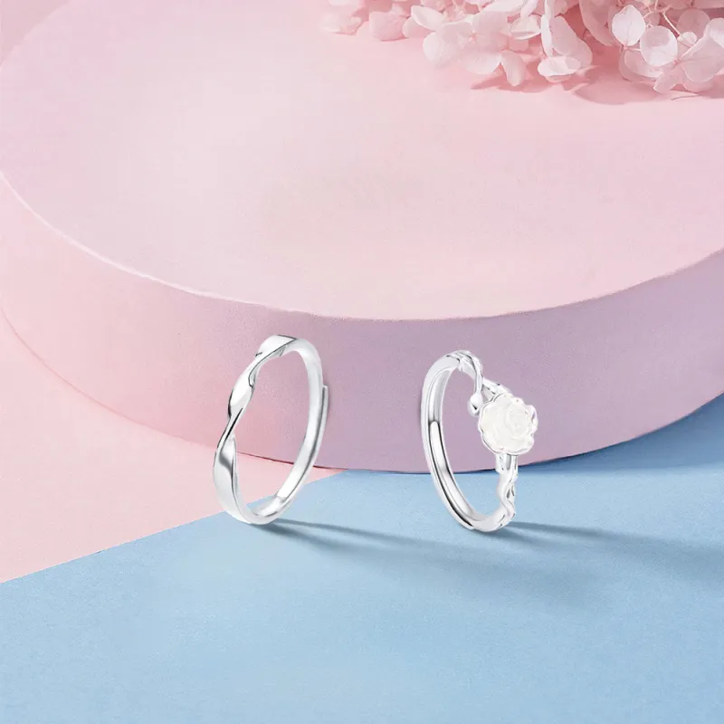 KUMET Sterling Silver Rings Unisex-2