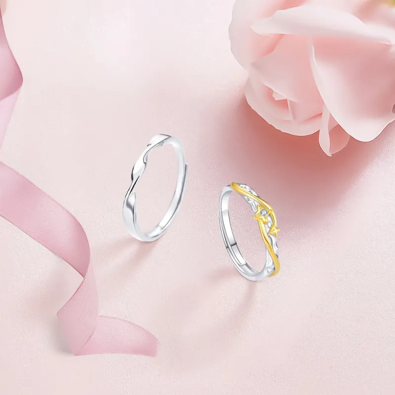 KUMET Sterling Silver Rings Unisex-3