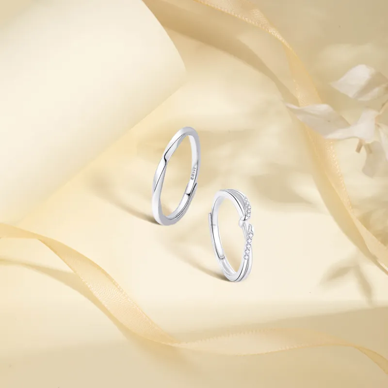 KUMET Sterling Silver Rings Unisex-2