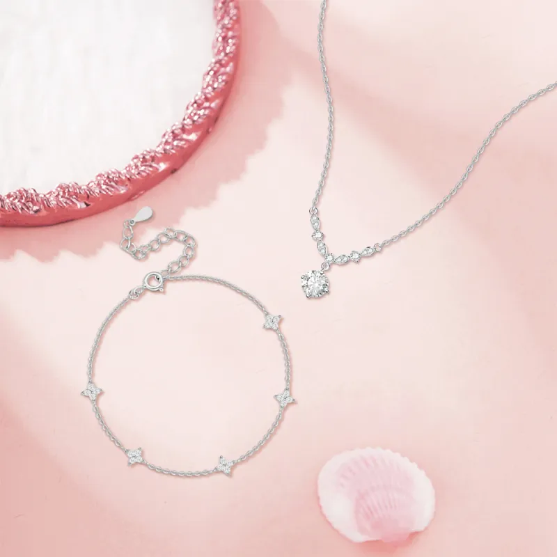 KUMET Sterling Silver Necklaces Women's-4