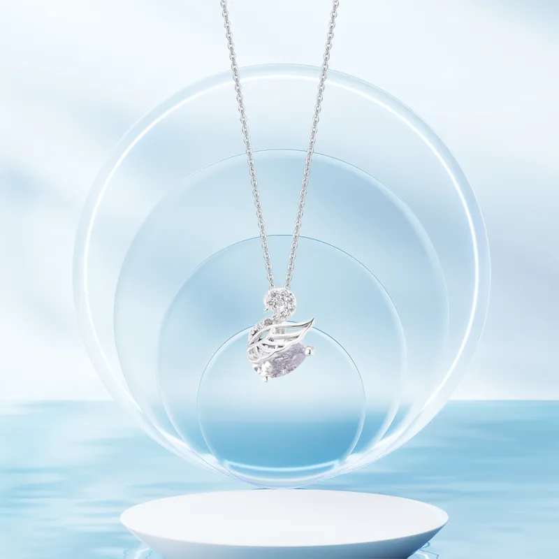 KUMET Sterling Silver Necklaces Women's-3