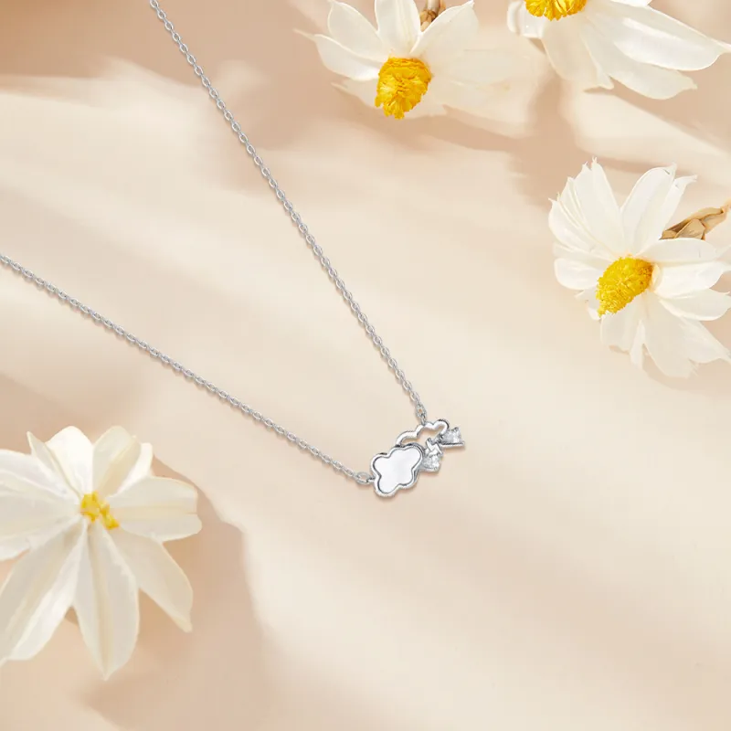 Kelanxi Sterling Silver Necklaces Women's-9