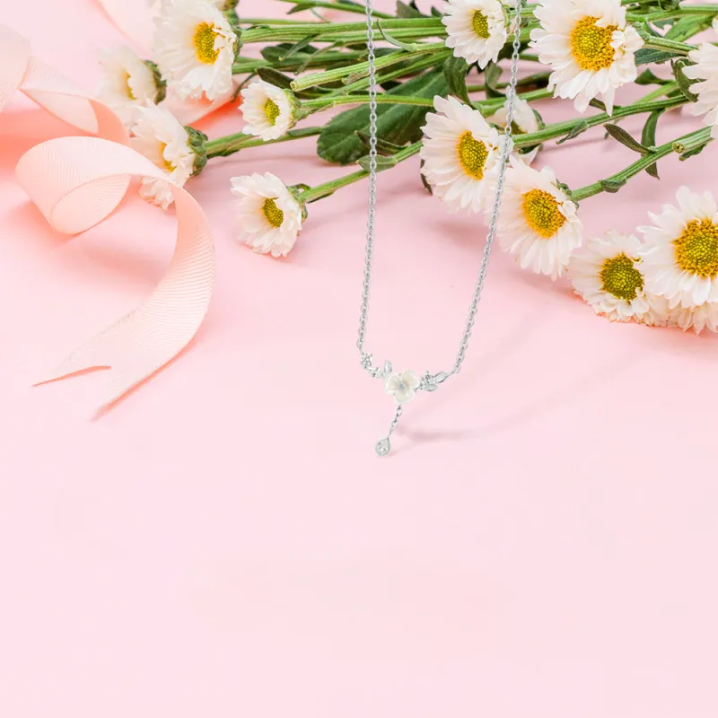 KUMET Sterling Silver Necklaces Women's Couple Anniversary Gift-2