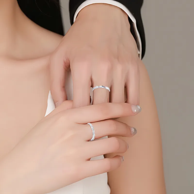 KUMET Sterling Silver Rings Unisex-1